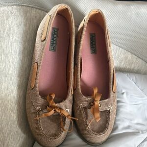 Sperry Women's Brown Loafers with Ribbon Detail